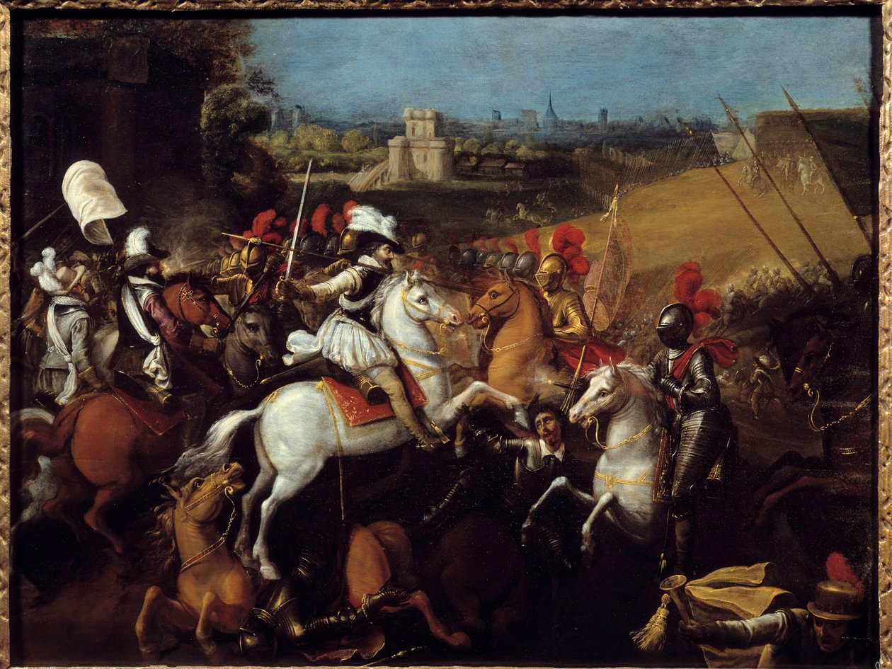 King Henry IV at the Battle of the Arques by French School