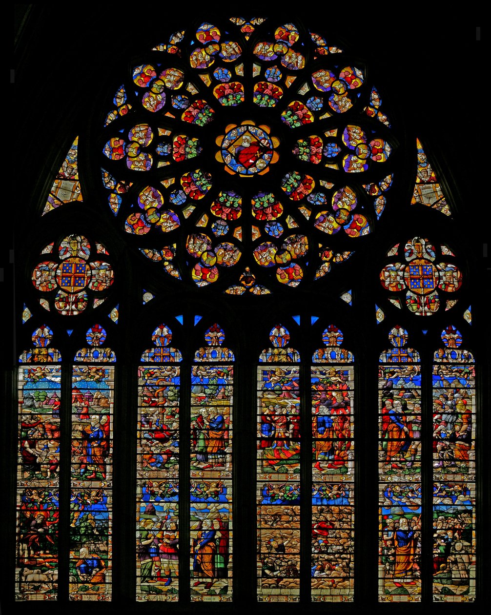 God the Father Surrounded by Cherubim and Angels, Life of Moses by French School