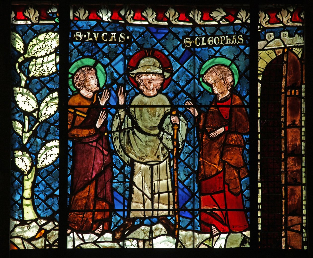 The Meeting with Christ on the Road to Emmaus: St. Luke and St. Cleophas by French School