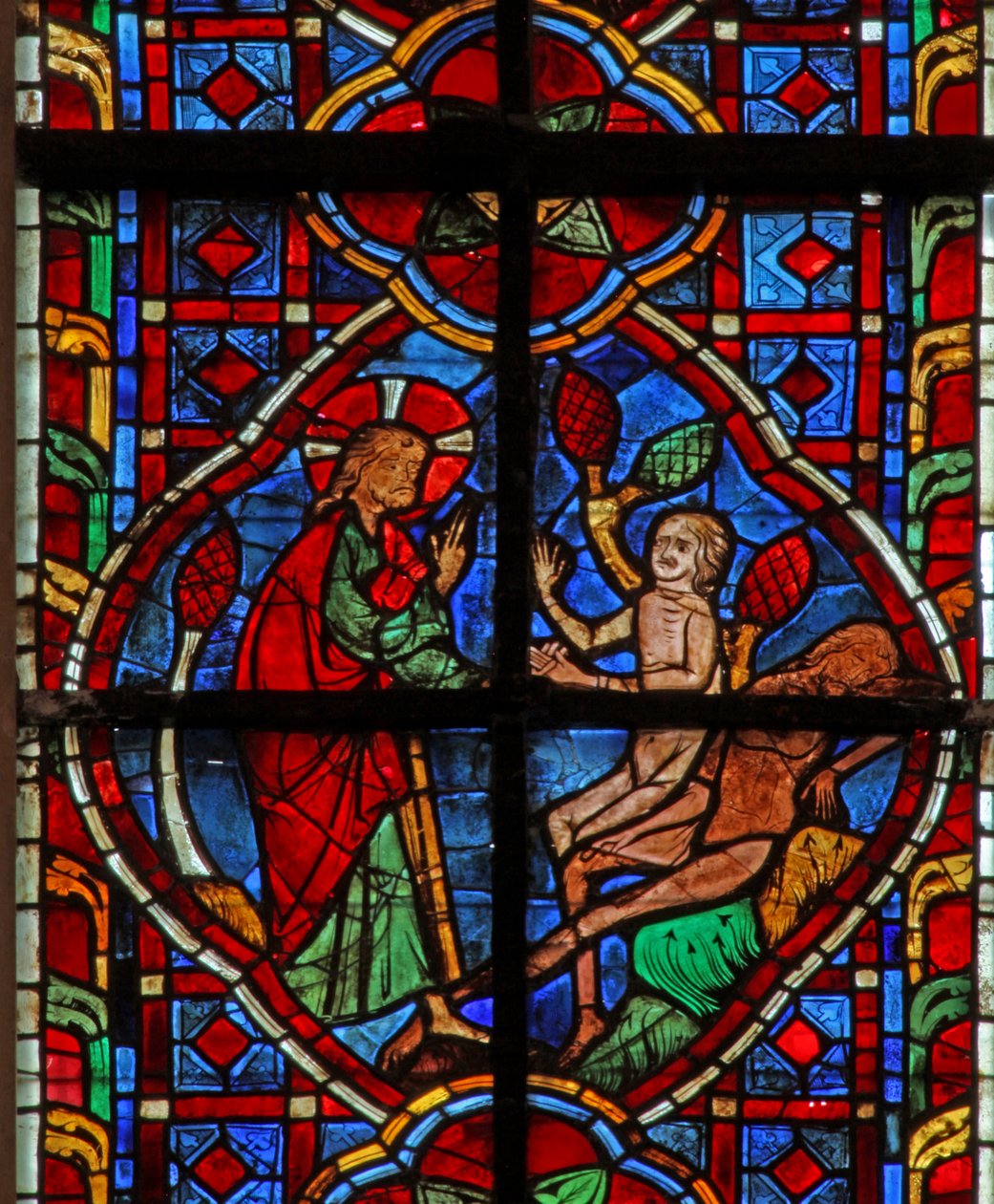 Window depicting the Creation of Adam and Eve