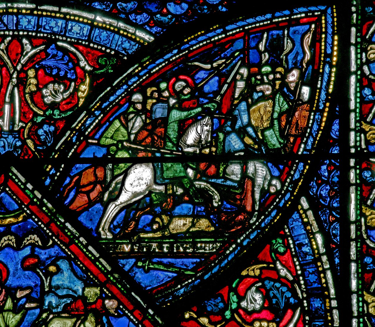 Life of St Eustache: He Joins the Army and Does Battle by French School