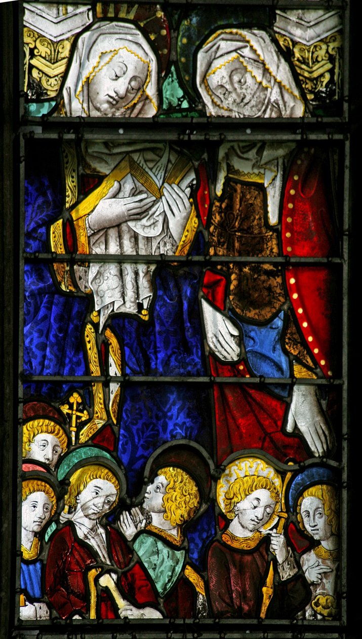 Window depicting St Mary Cleophas and St Mary Salome by French School