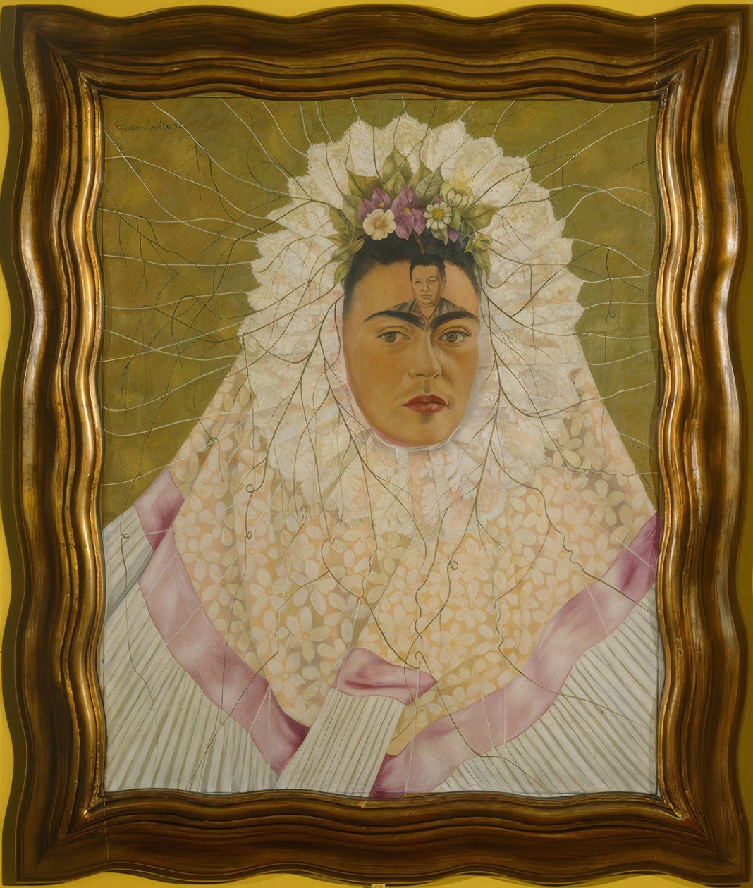 Self-Portrait as Tehuana or Diego in My Thoughts by Frida Kahlo