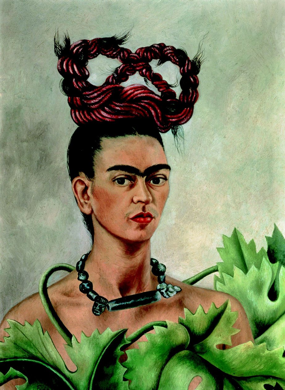 Self-Portrait with Braid by Frida Kahlo