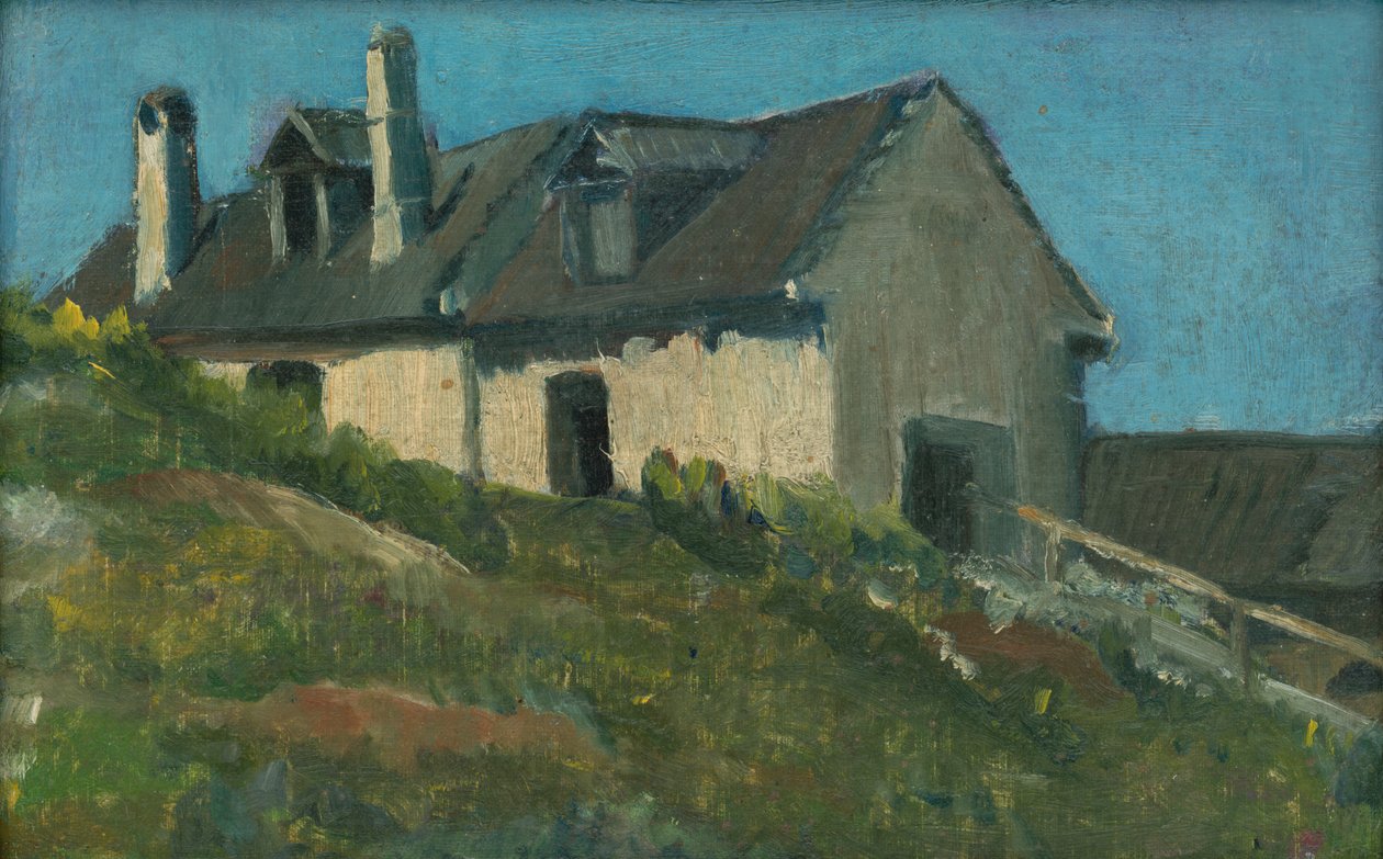 Village Farm by Frida Konstantin: Premium art reproduction