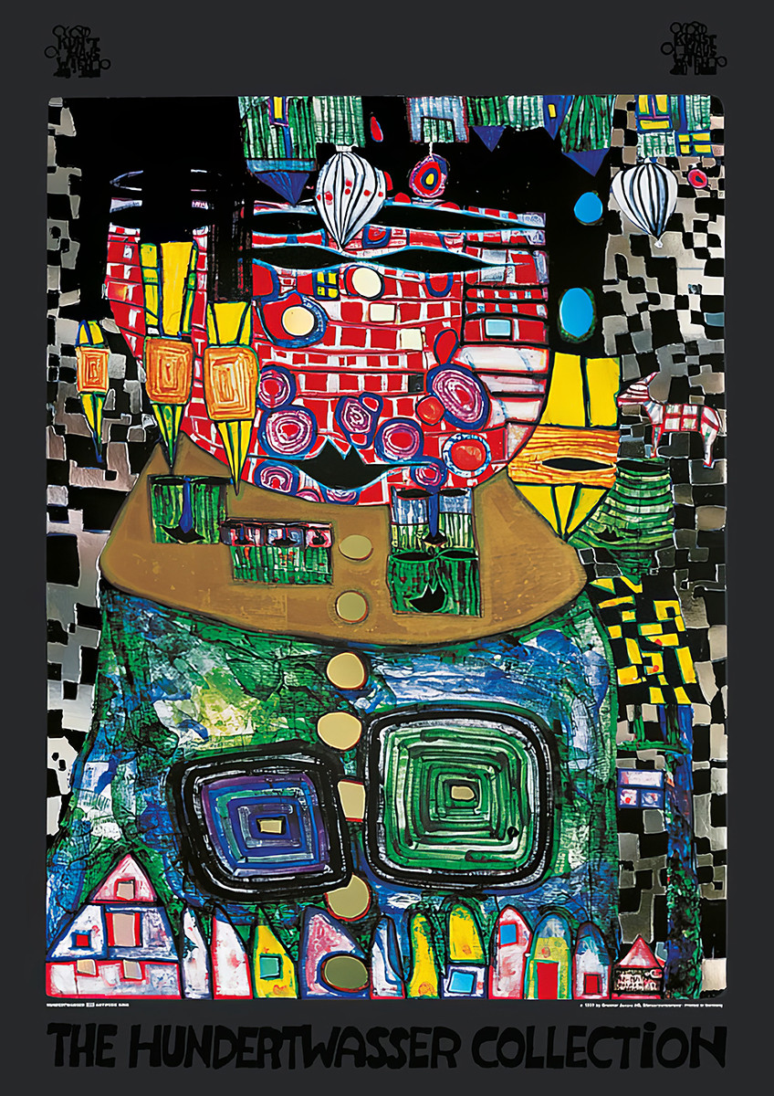 King of the Antipodes by Friedensreich Hundertwasser