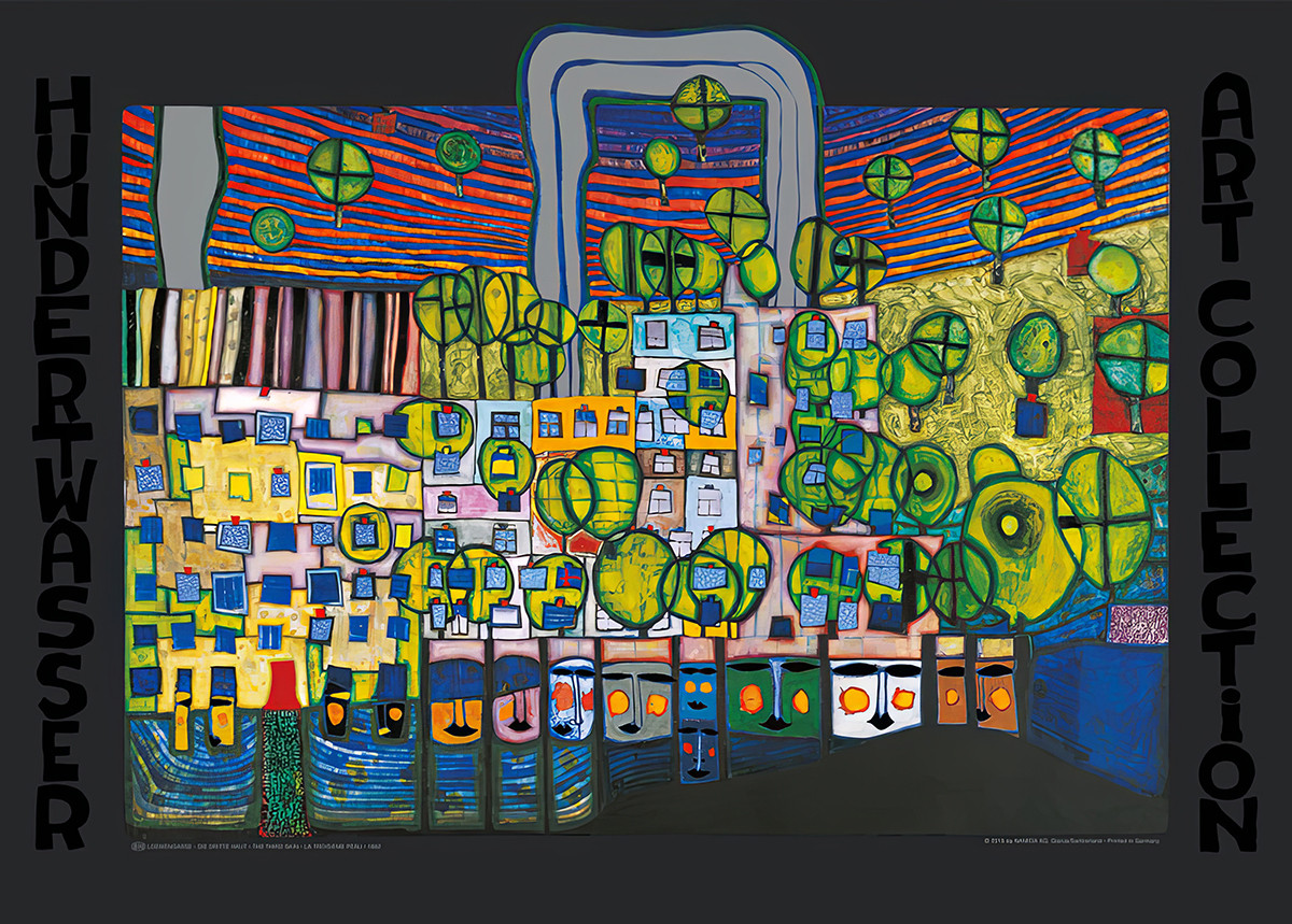 Lion Alley - The Third Skin by Friedensreich Hundertwasser