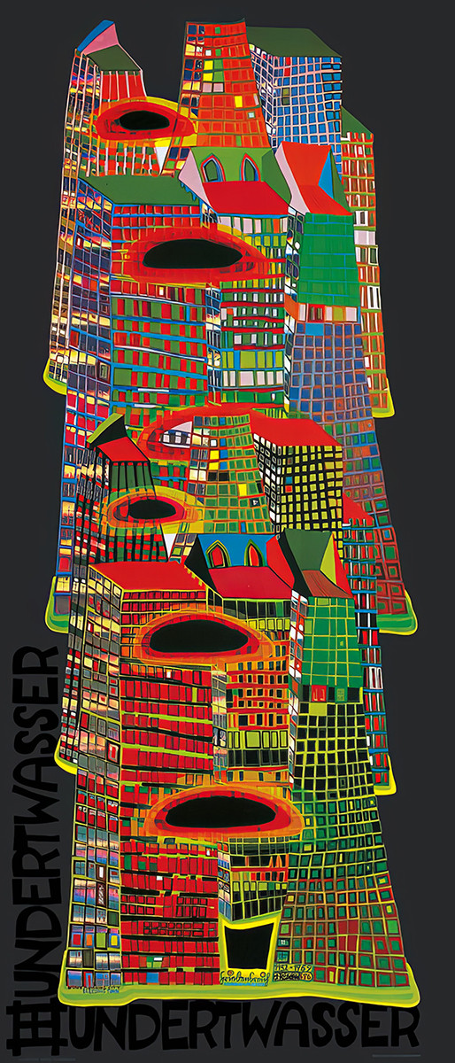 Skyscraper by Friedensreich Hundertwasser