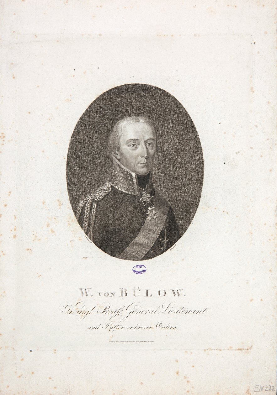 Friedrich Wilhelm Bülow von Dennewitz by Friedrich Wilhelm Bollinger