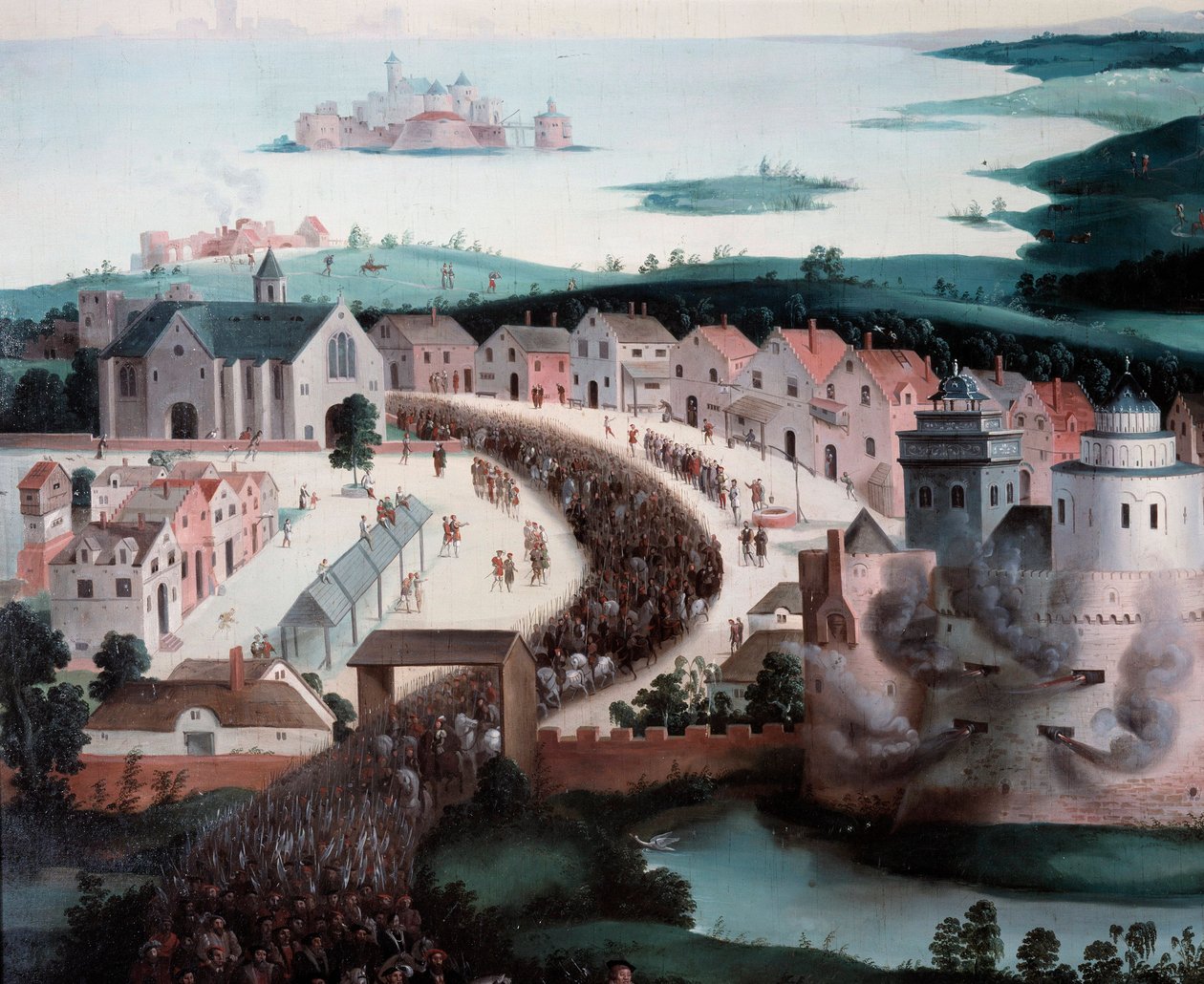 Interview of Francois I and Henri VIII at the Camp du Cloth d