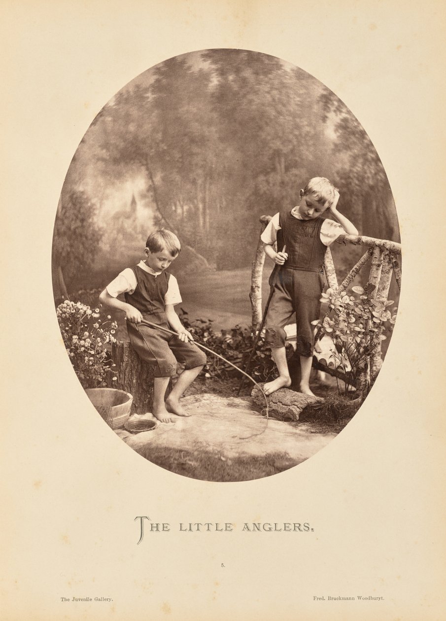 The Little Anglers by Friedrich Bruckmann: Fine art print