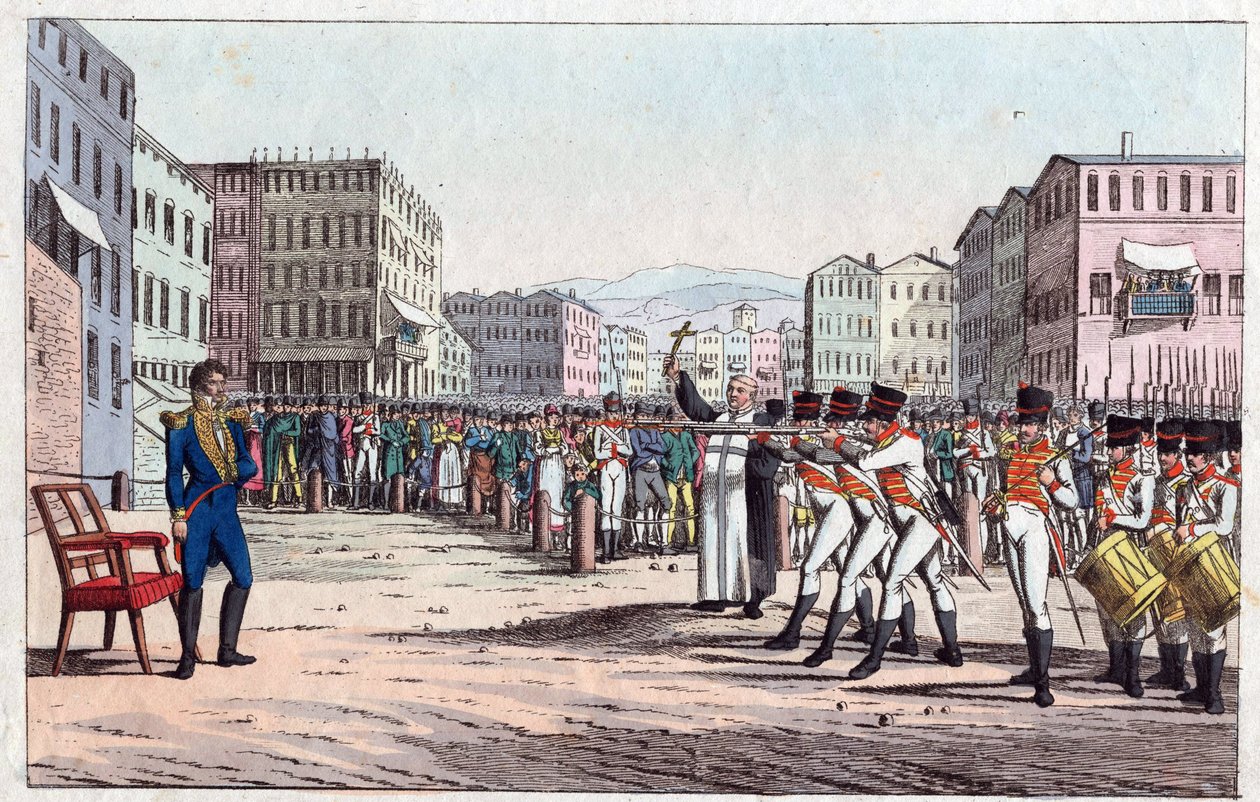 Execution of Joachim Murat by Firing Squad in Pizzo Calabro, October 13 by Friedrich Campe
