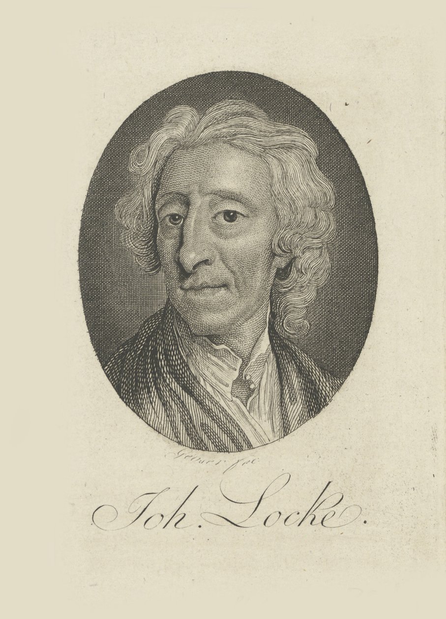Portrait of the physician and philosopher John Locke by Friedrich Christian Gottlieb Geyser