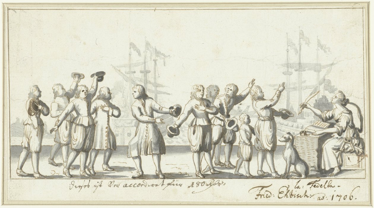 Symbol of the Peace Negotiations in 1706 (?) by Friedrich Ebisch