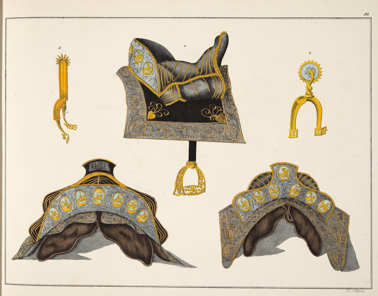 Saddles and Spurs, Plate from 