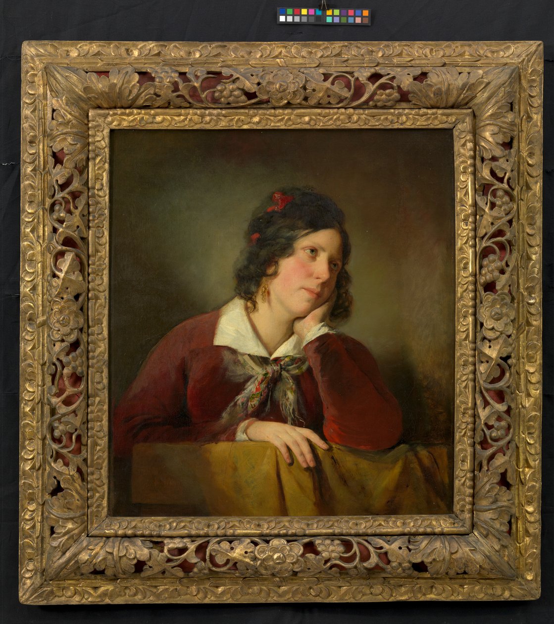 Antonie Amerling with Her Head Resting on Her Hand (the artist