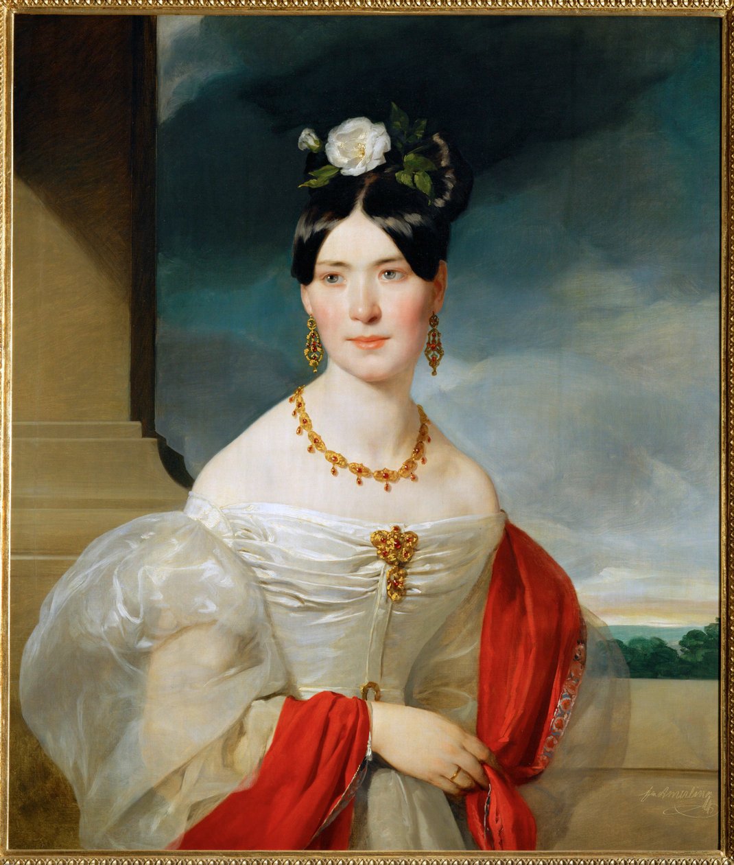 Marie Freifrau von Vesque-Puettlingen by Friedrich von Amerling