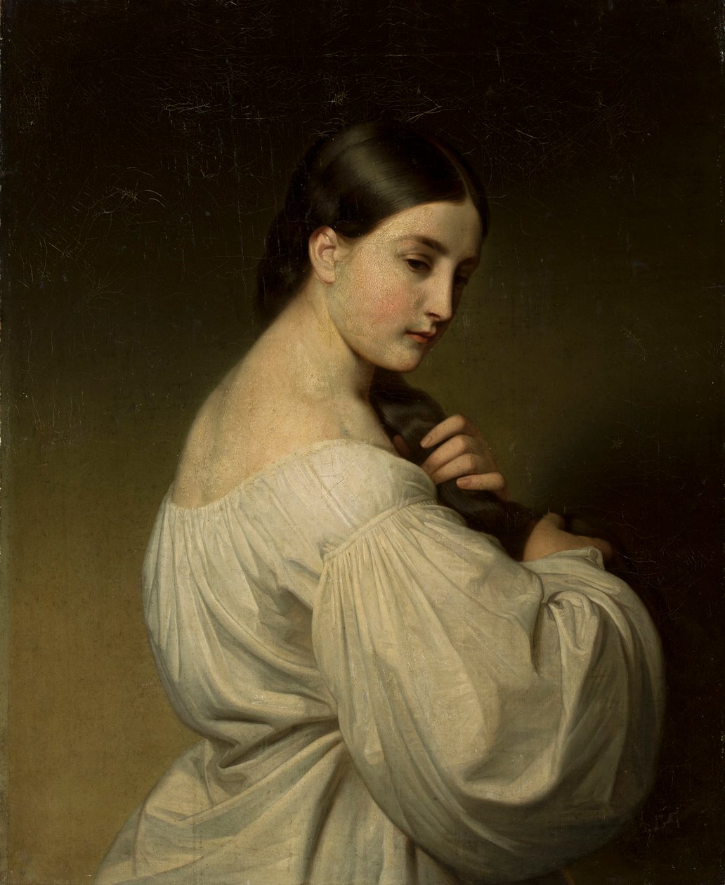 Portrait of a Young Woman by Friedrich von Amerling