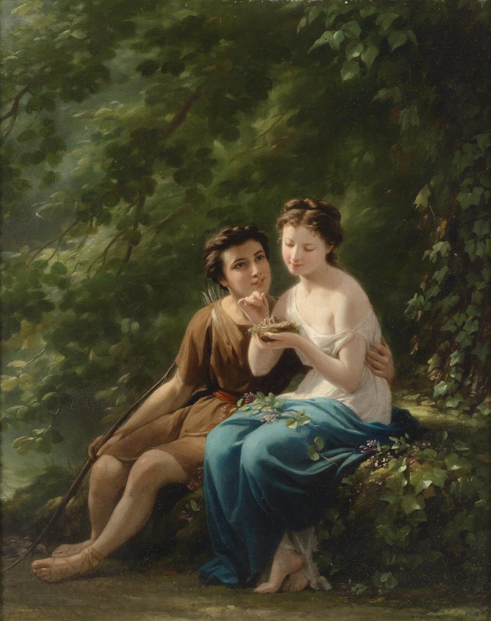 Idyll in the Forest Interior by Fritz Zuber-Buhler