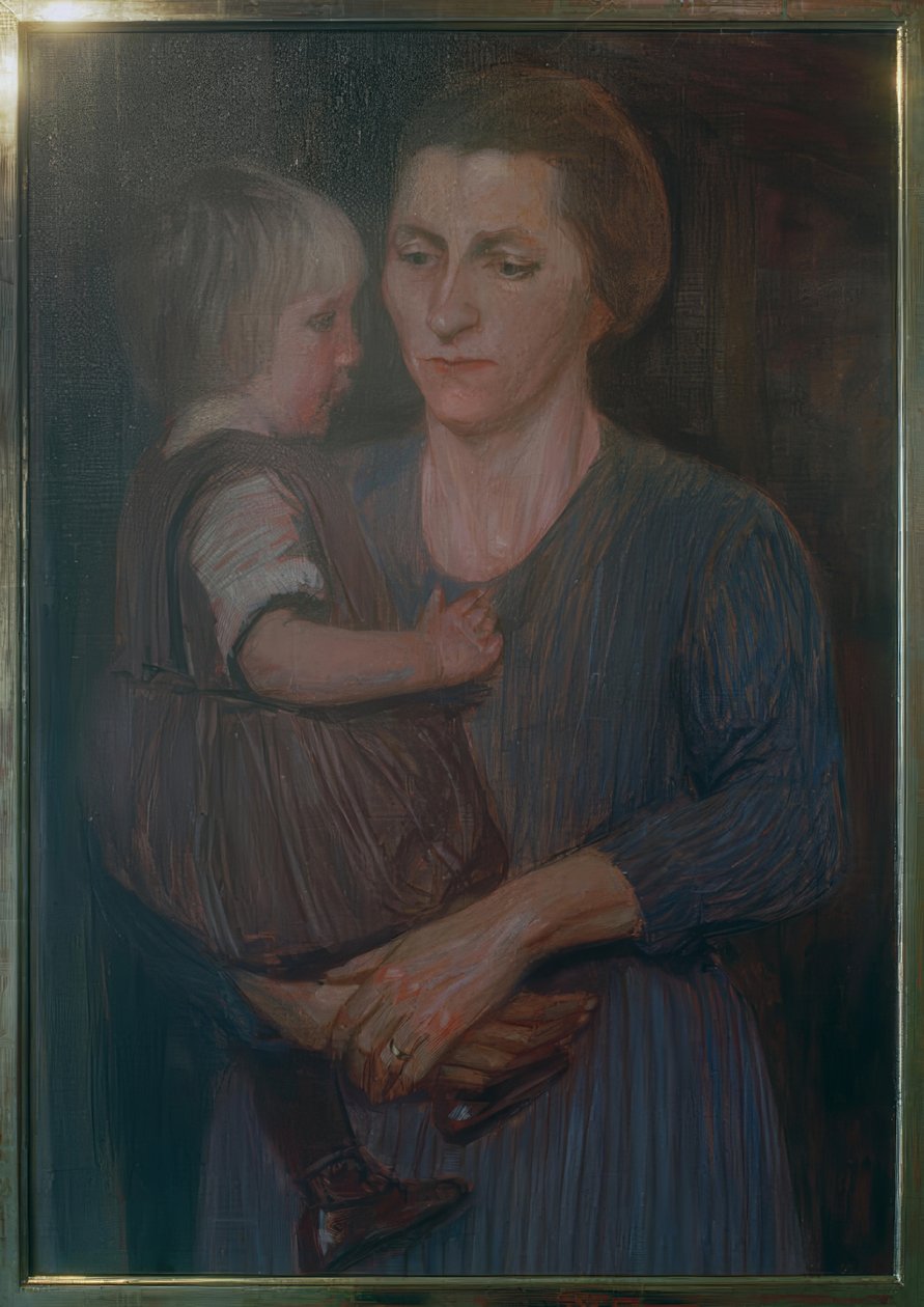 Mother and Child by Fritz Mackensen