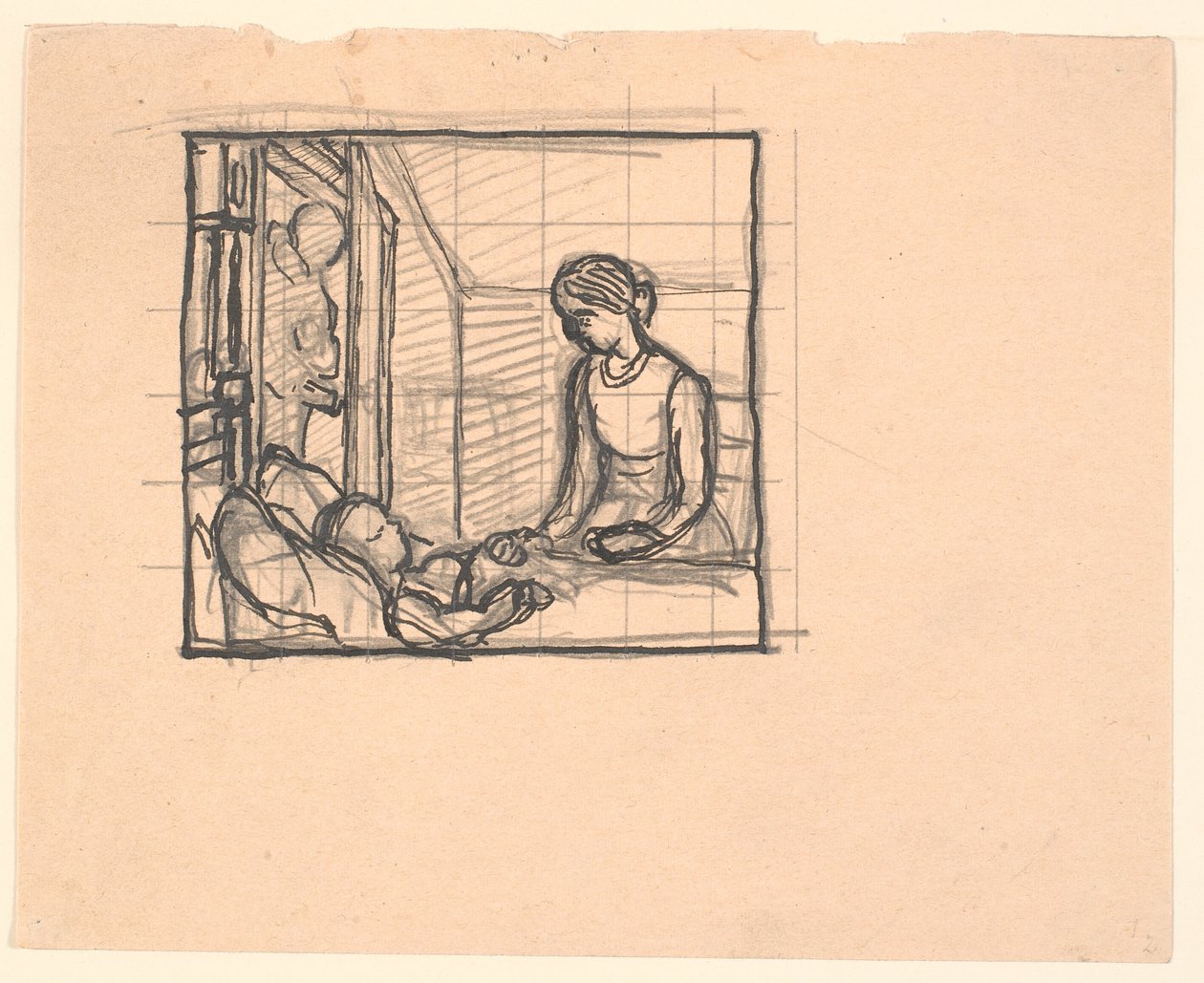 Then There Was a Knock on the Door, and a Poor, Old Man Came In... by Fritz Syberg