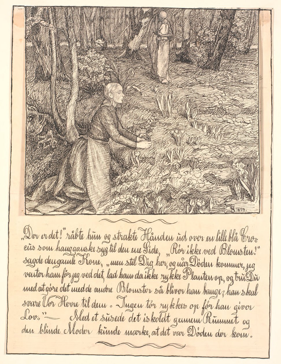 There it is! she cried and stretched out her hand... by Fritz Syberg