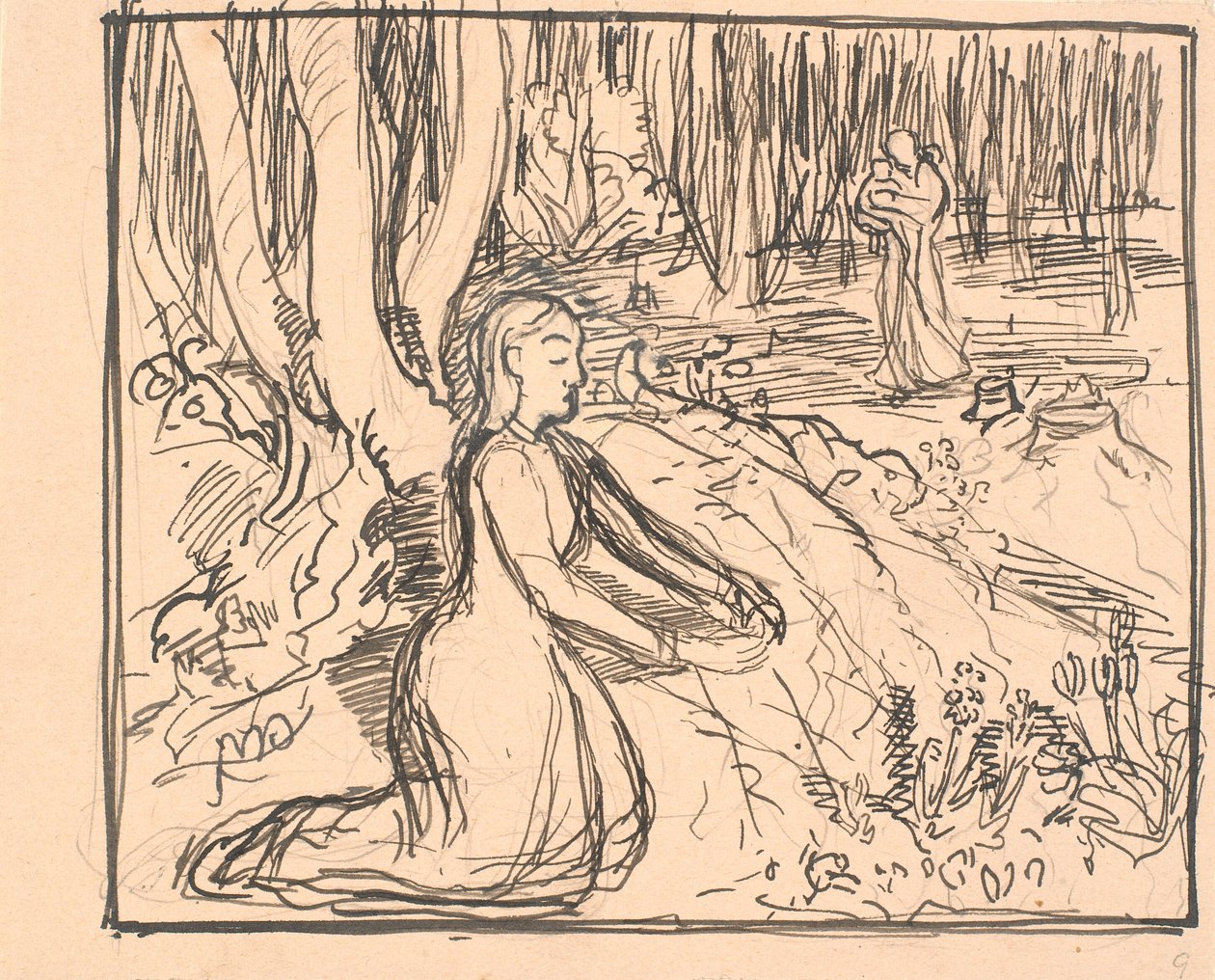 There it is! she cried and stretched out her hand... by Fritz Syberg