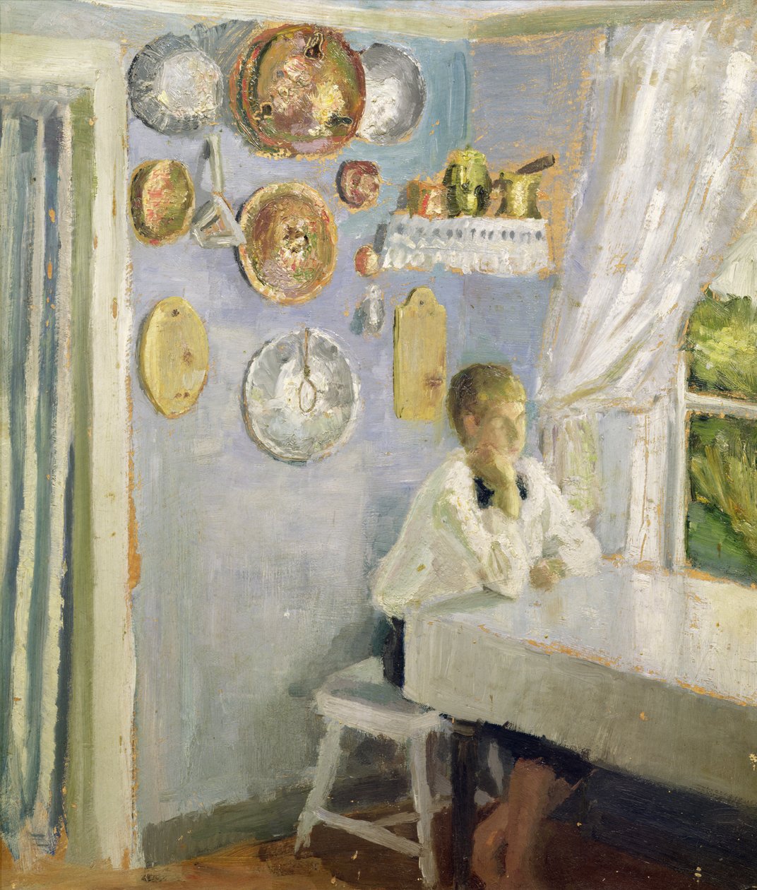 Harald at the Breakfast Table, c.1900 by Fritz Thaulow