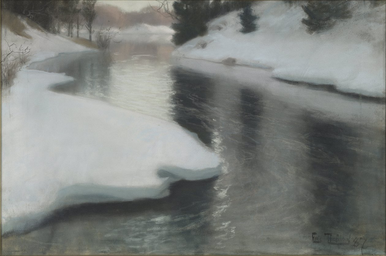 Spring Thaw by Frits Thaulow