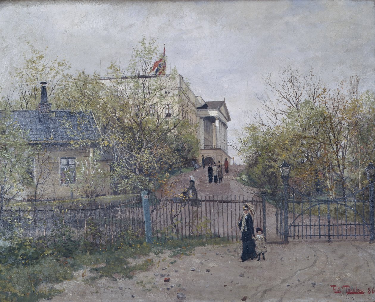 The castle by Fritz Thaulow