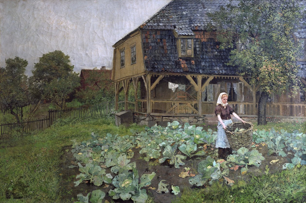 The Manor House on Grunerloekka by Fritz Thaulow