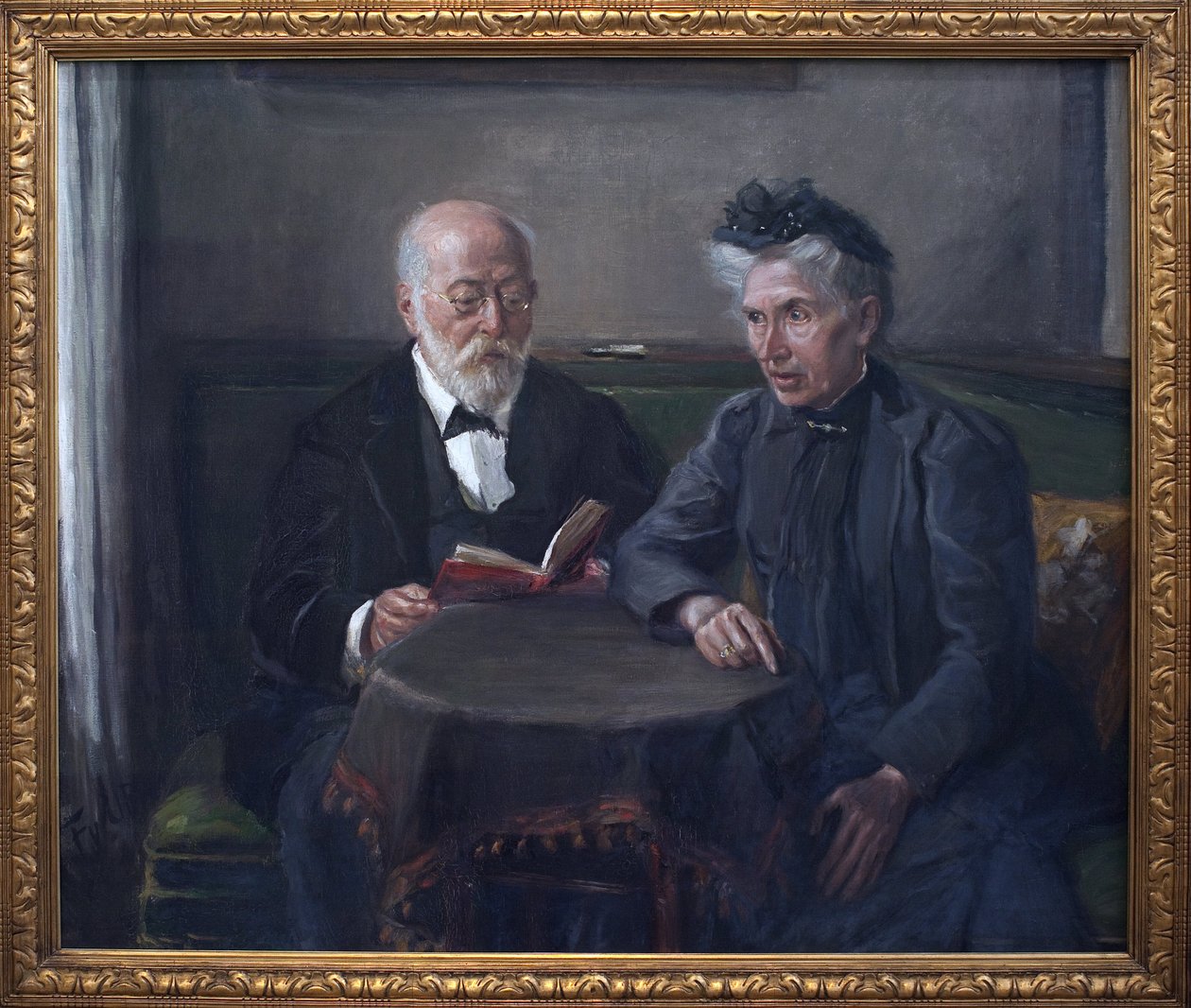 Senator Gustav Hertz and His Wife by Fritz von Uhde