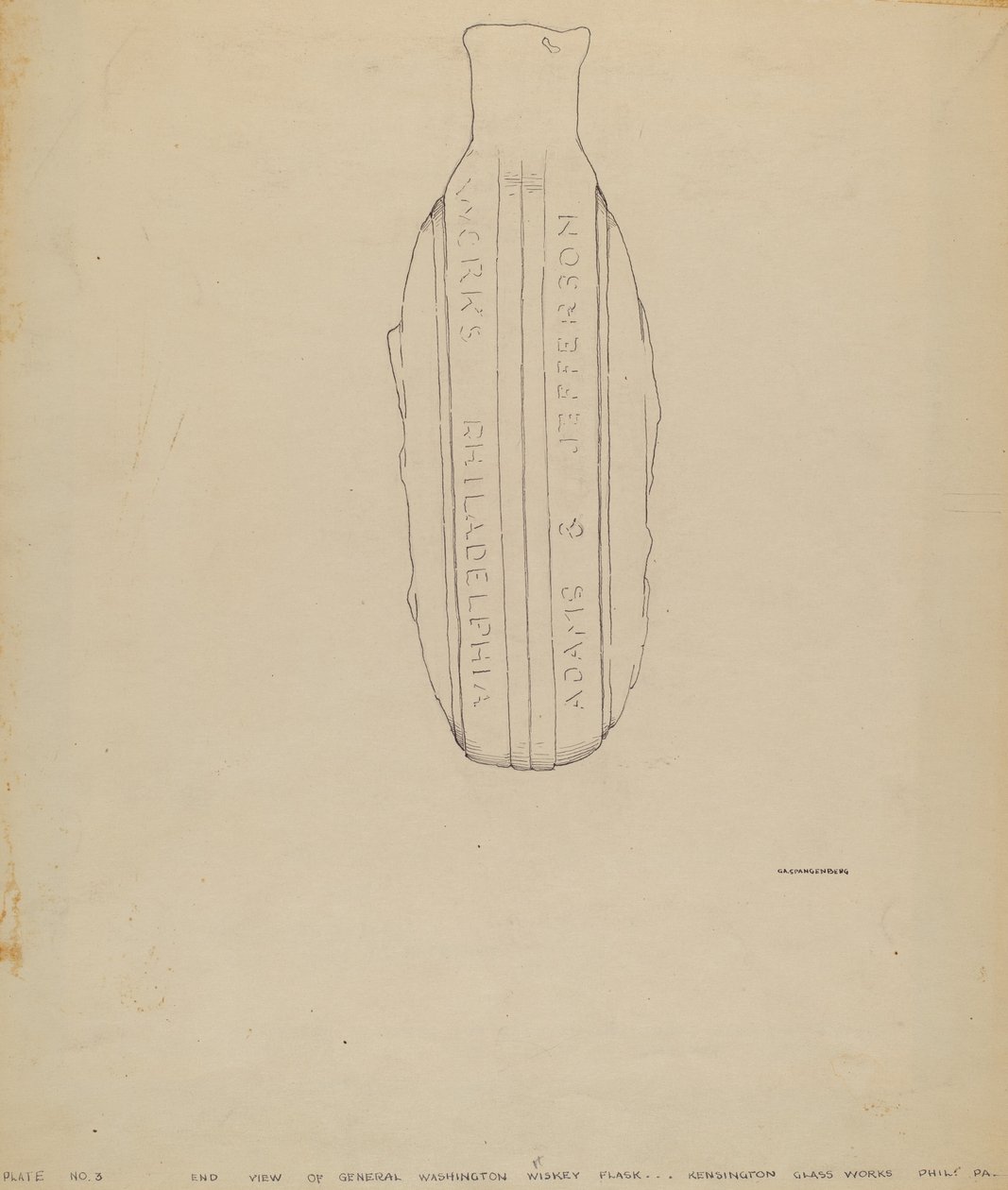 Gen. Washington Flask by G.A. Spangenberg