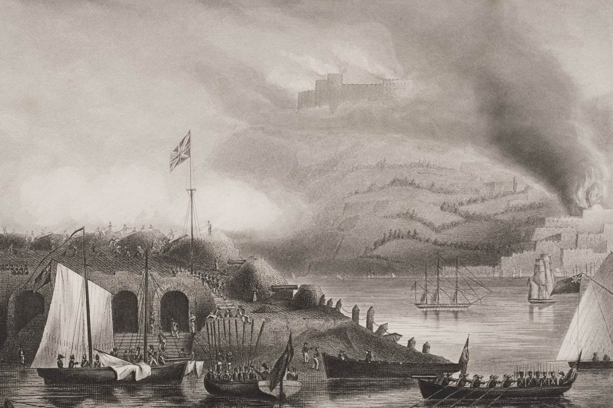 The Storming of San Sebastian, 31st August 1813, illustration from 