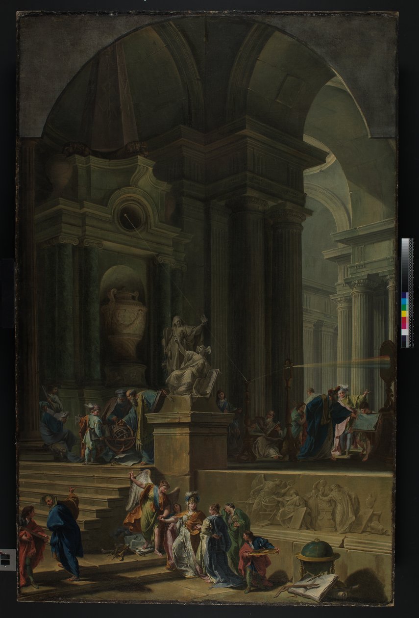 An Allegorical Monument to Sir Isaac Newton by G. B. and Valeriani D. and G. Pittoni