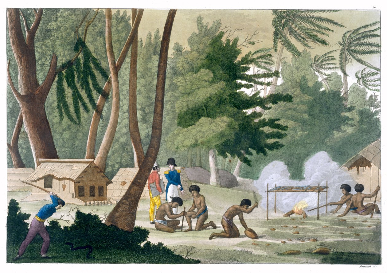 Papu Tribe on the Isle of Rawak by G Bramati