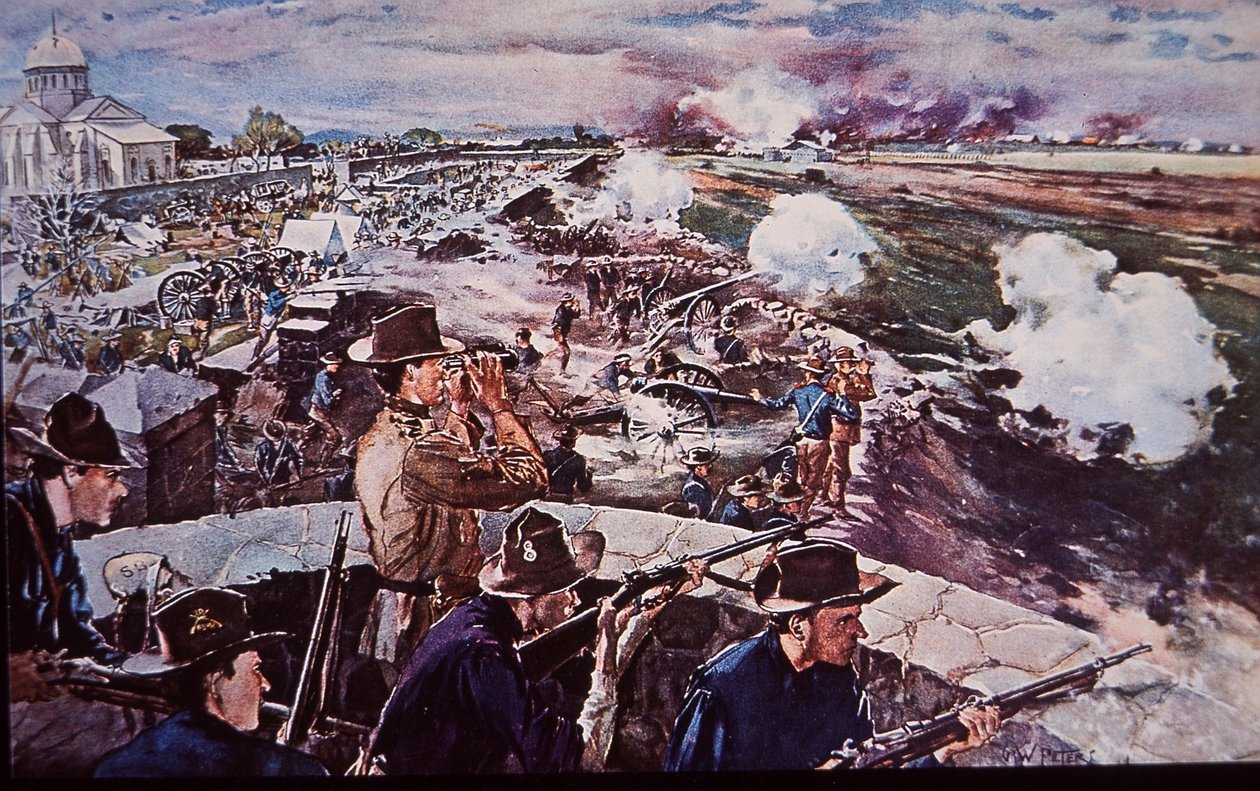 Spanish-American War 1898, US Artillery in Action in Philippines by G. W. Peters