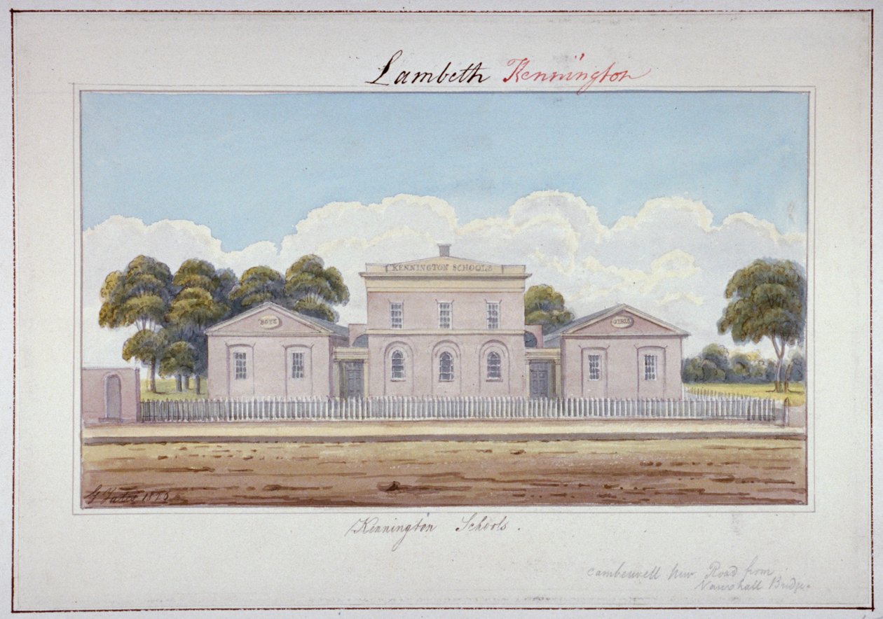 Kennington Schools, Camberwell New Road, Lambeth, London by G Yates