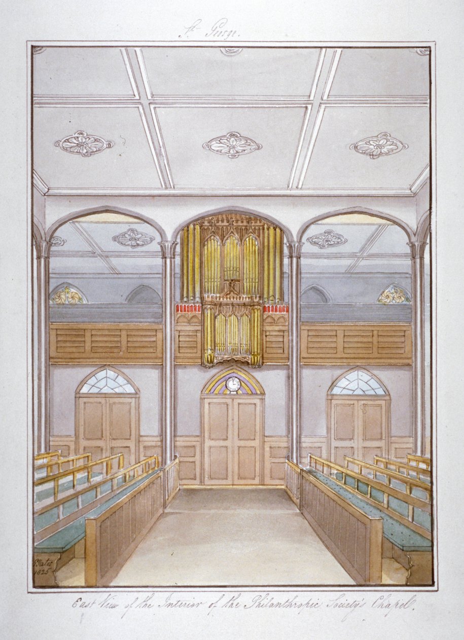 The Chapel in the Philanthropic Society Institution on London Road, Southwark, London by G Yates