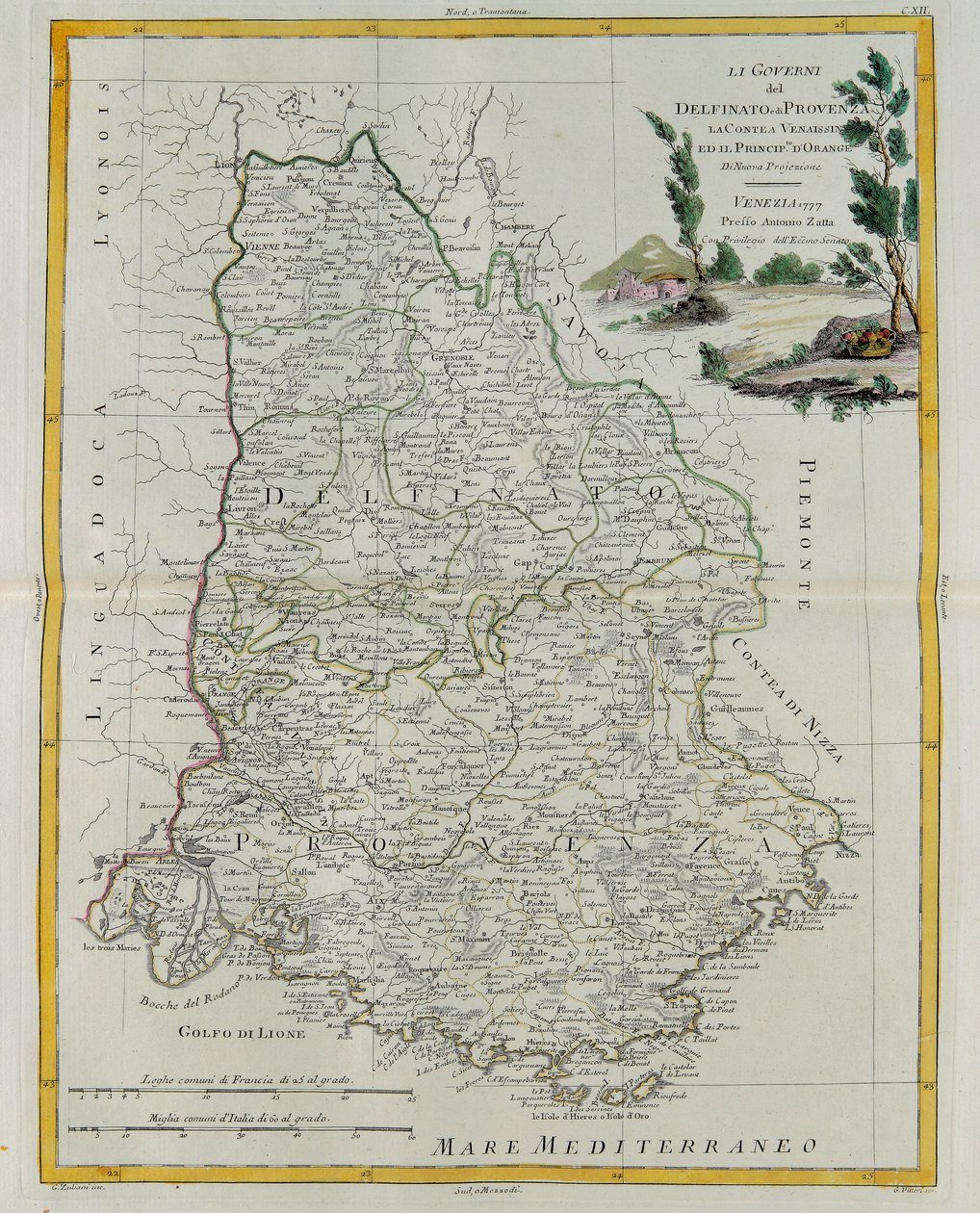 Governances of Dauphin, Provence, County of Venaissin and Principate of Orange by G. Zuliani