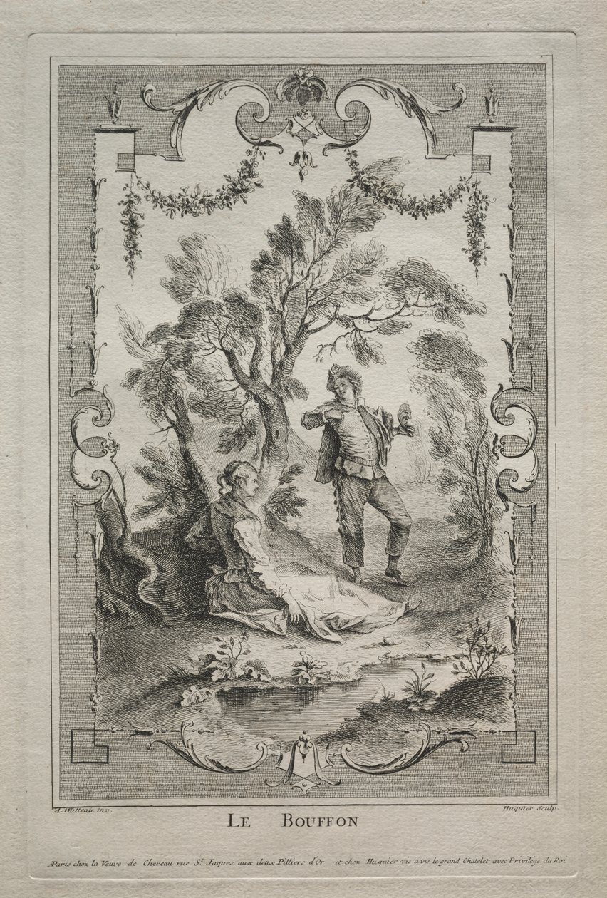 The Buffoon, Arabesque by Gabriel Huquier