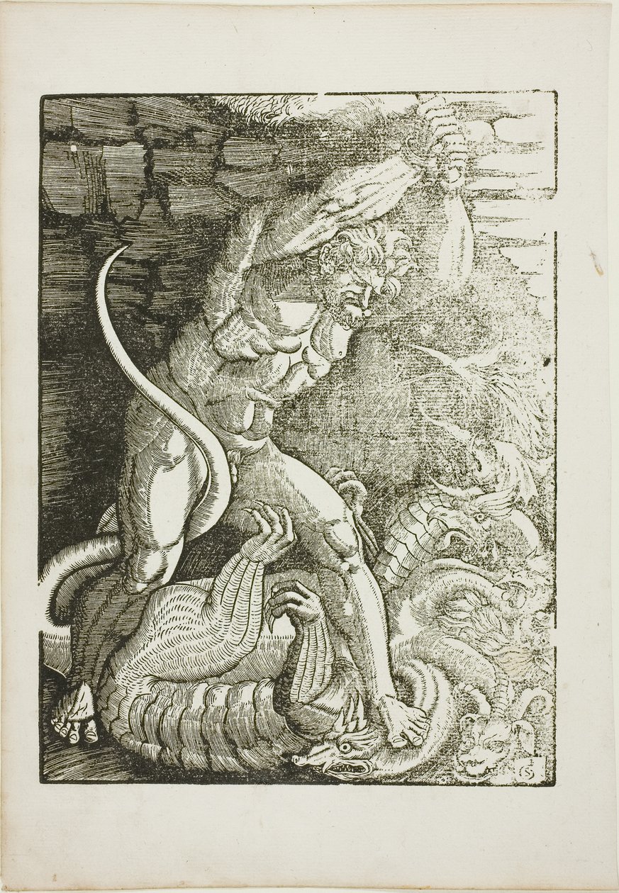 Hercules Killing the Lernean Hydra, from Scenes from the Life of Hercules by Gabriel Salmon
