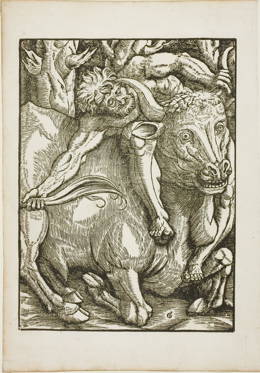 The Labors of Hercules: Hercules Capturing the Cretan Bull by Gabriel Salmon