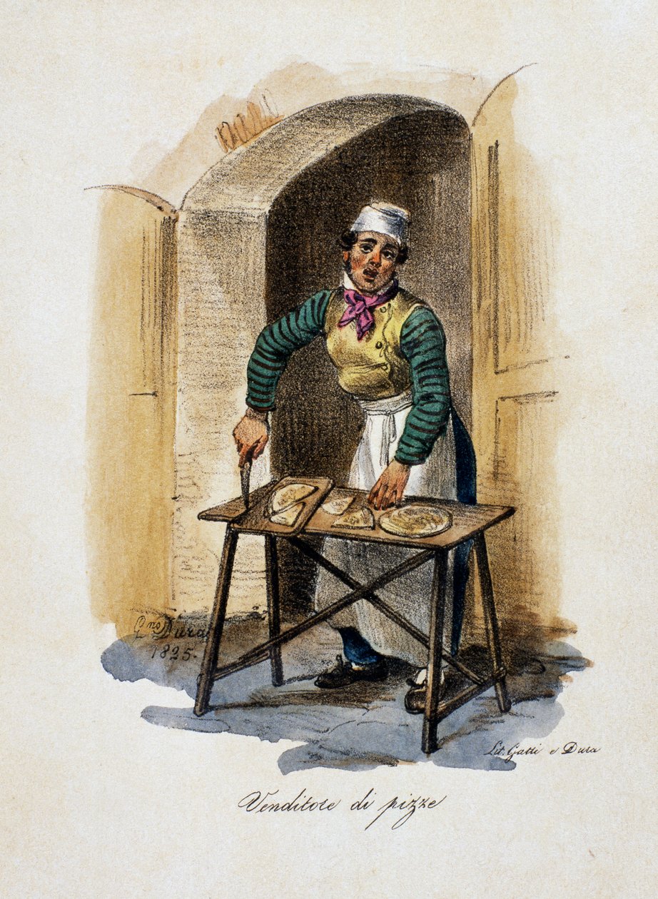 Pizza seller by Gaetano Dura