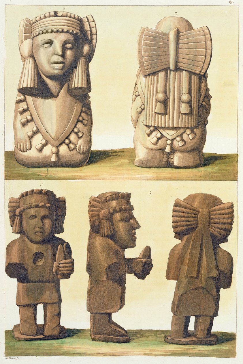 Aztec Idols, Mexico by Gallo Gallina