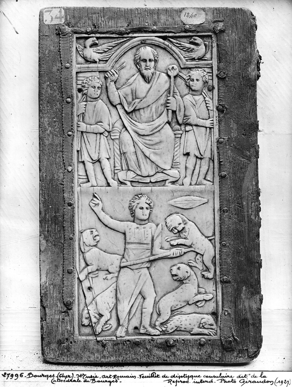 Consular Diptych of Aetius, Left Hand Panel by Gallo Roman