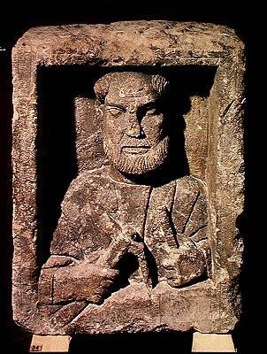Stele depicting a cooper by Gallo-Roman