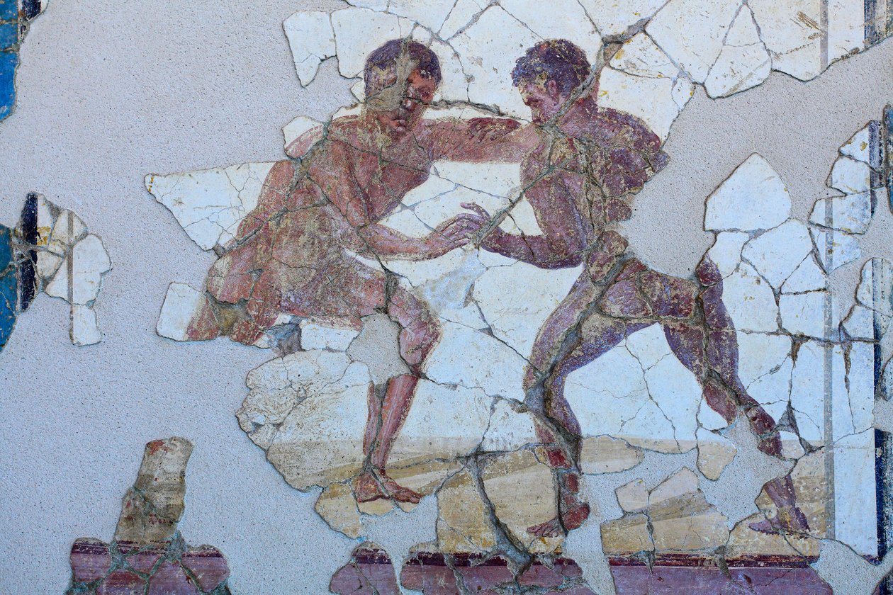 Roman Wall-Painting by Gallo-Roman Gallo-Roman