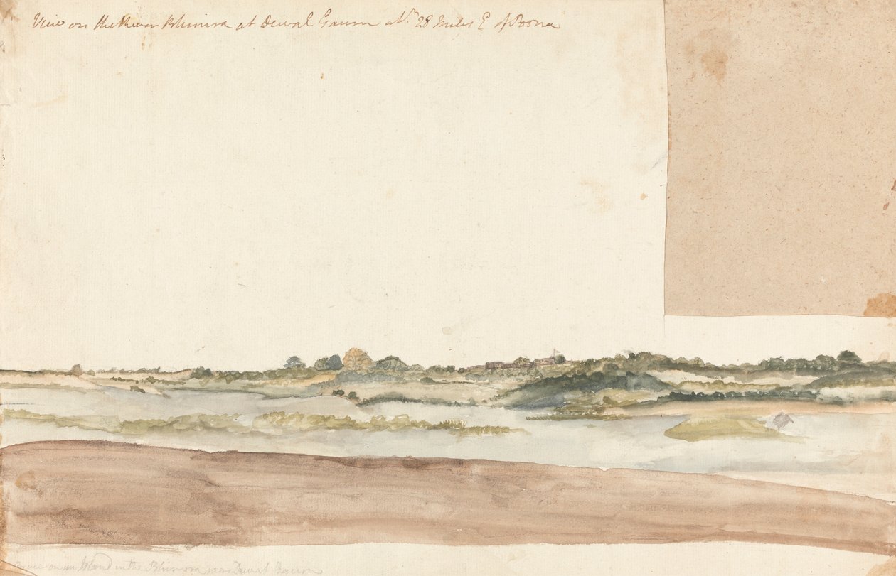View on the River Klimara at Dewal Gaunm by Gangaram Chintaman Tambat