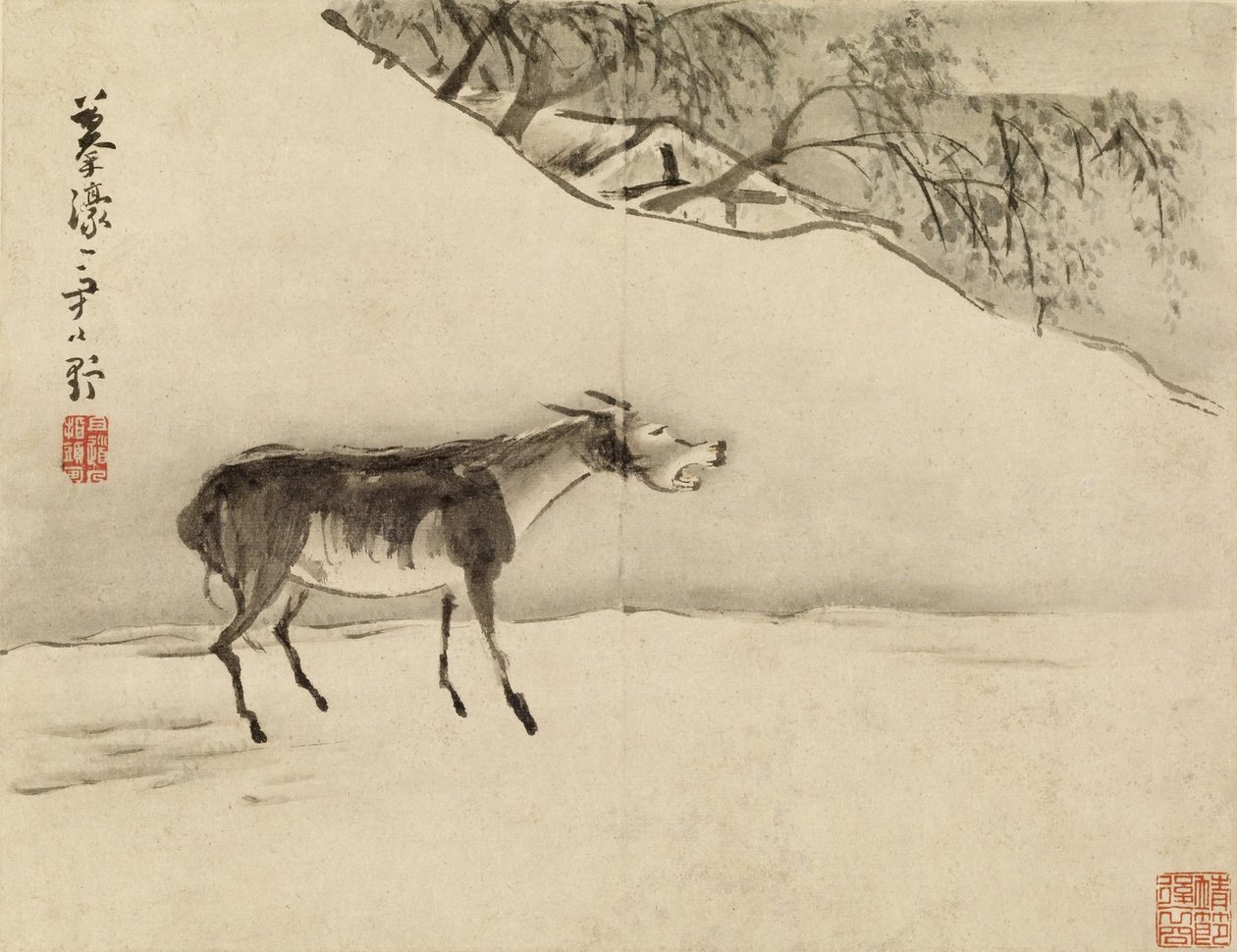 Braying Donkey by Gao Qipei